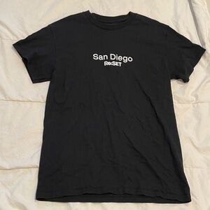 San Diego Re:SET Festival Black Graphic T-Shirt